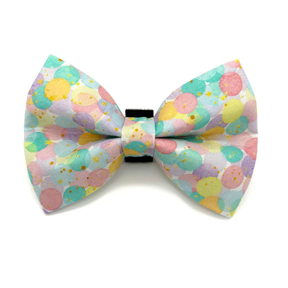 Pastel Confetti Birthday Dog Bow Tie