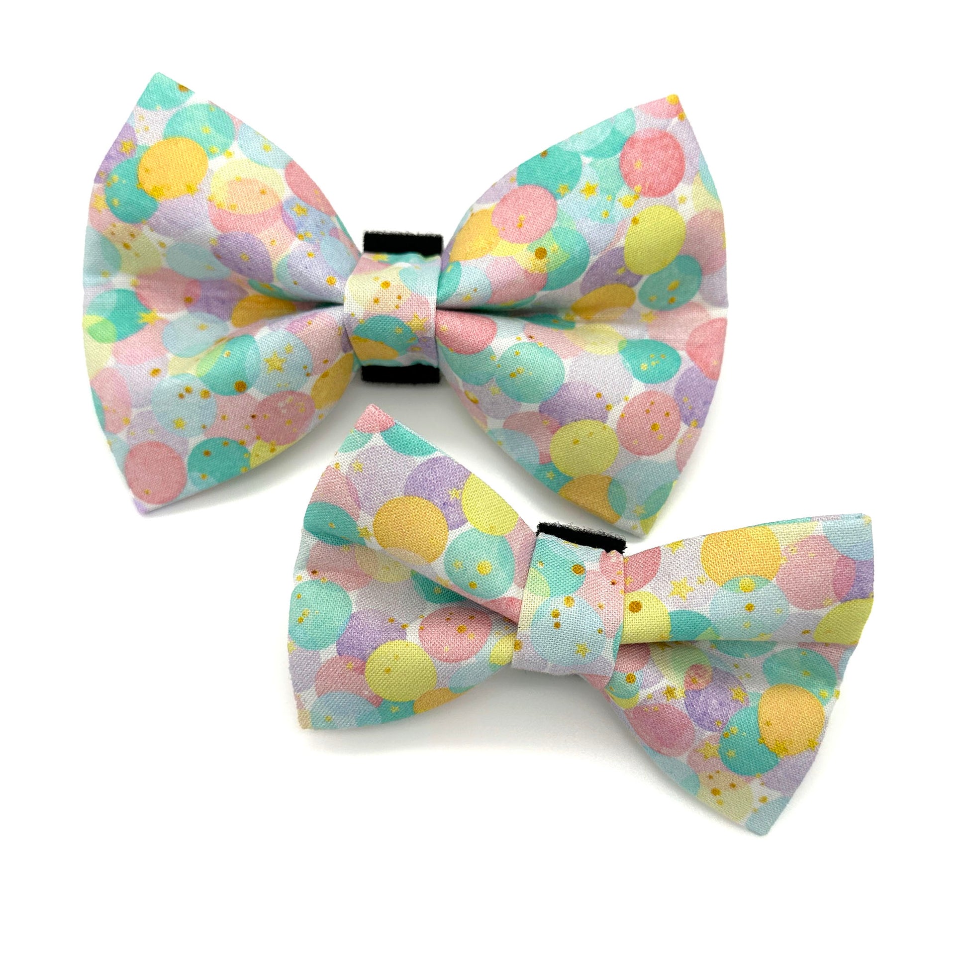 Pastel Confetti Birthday Dog Bow Tie