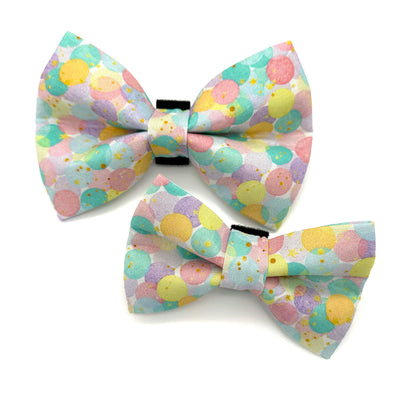 Pastel Confetti Birthday Dog Bow Tie