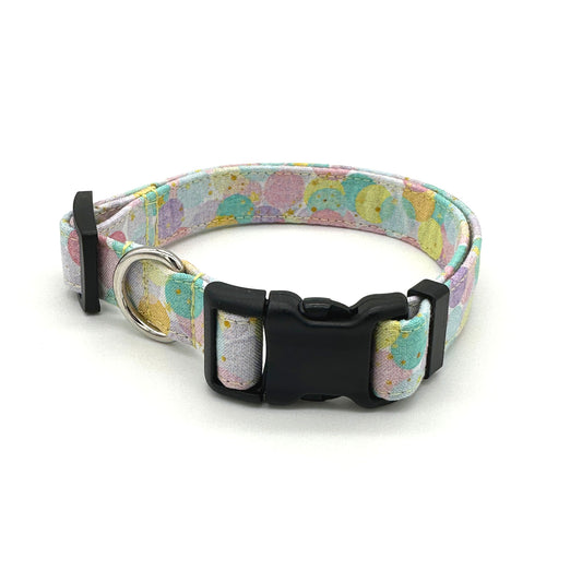 Pastel Confetti Birthday Dog Collar