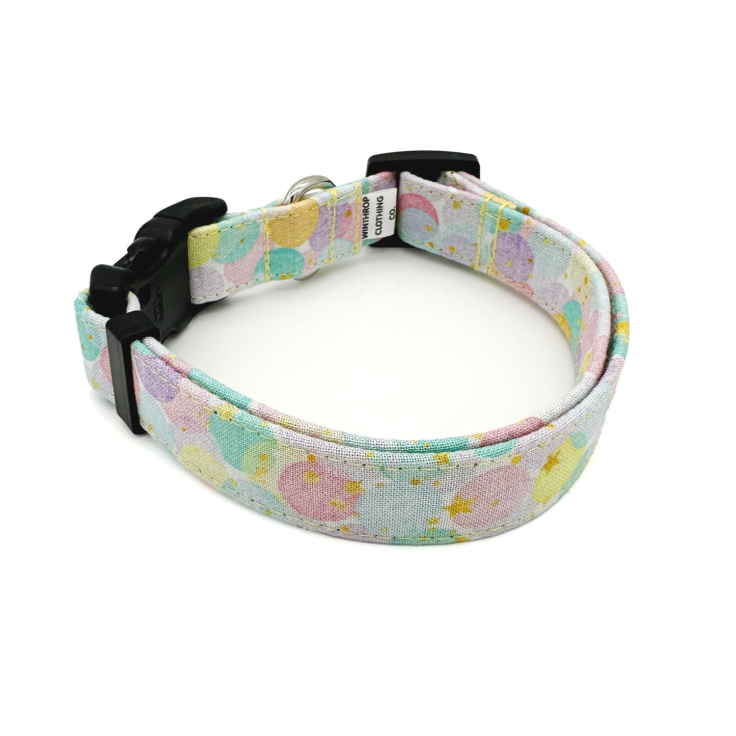 Pastel Confetti Birthday Dog Collar