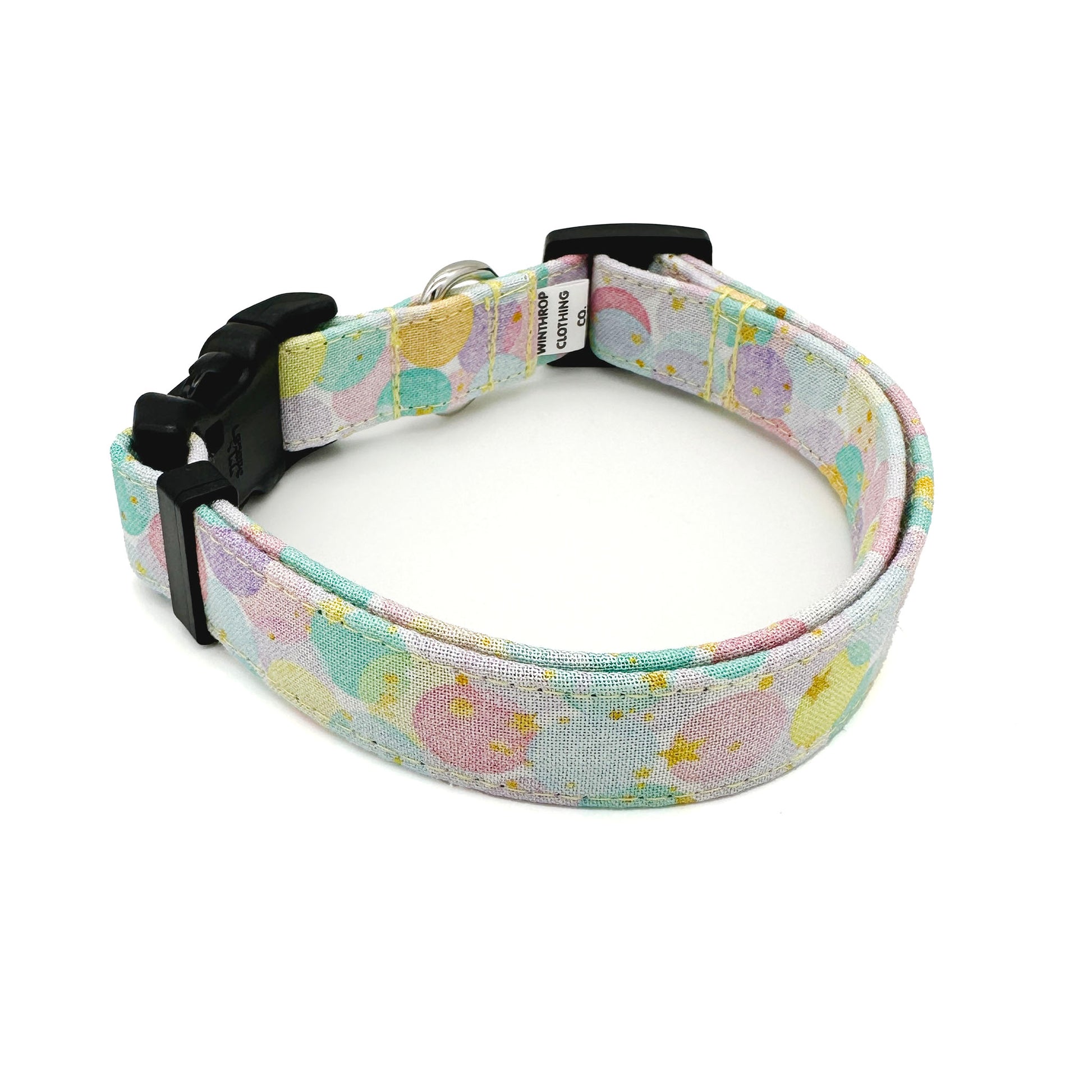 Pastel Confetti Birthday Dog Collar
