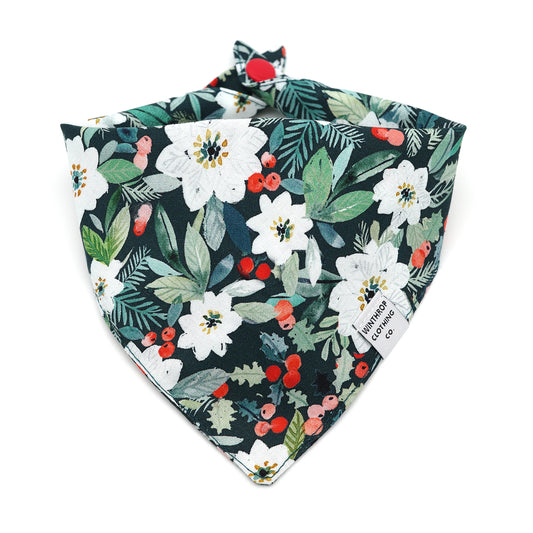 Poinsettia Dog Bandana 
