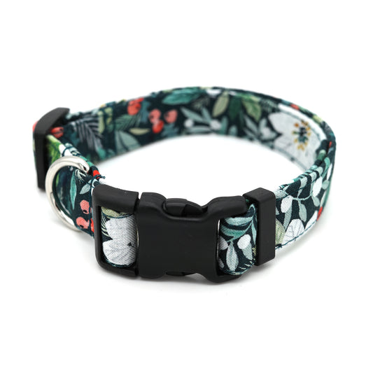 Poinsettia Dog Collar