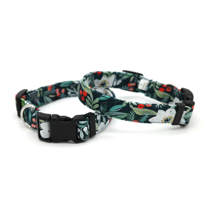 Poinsettia Dog Collar