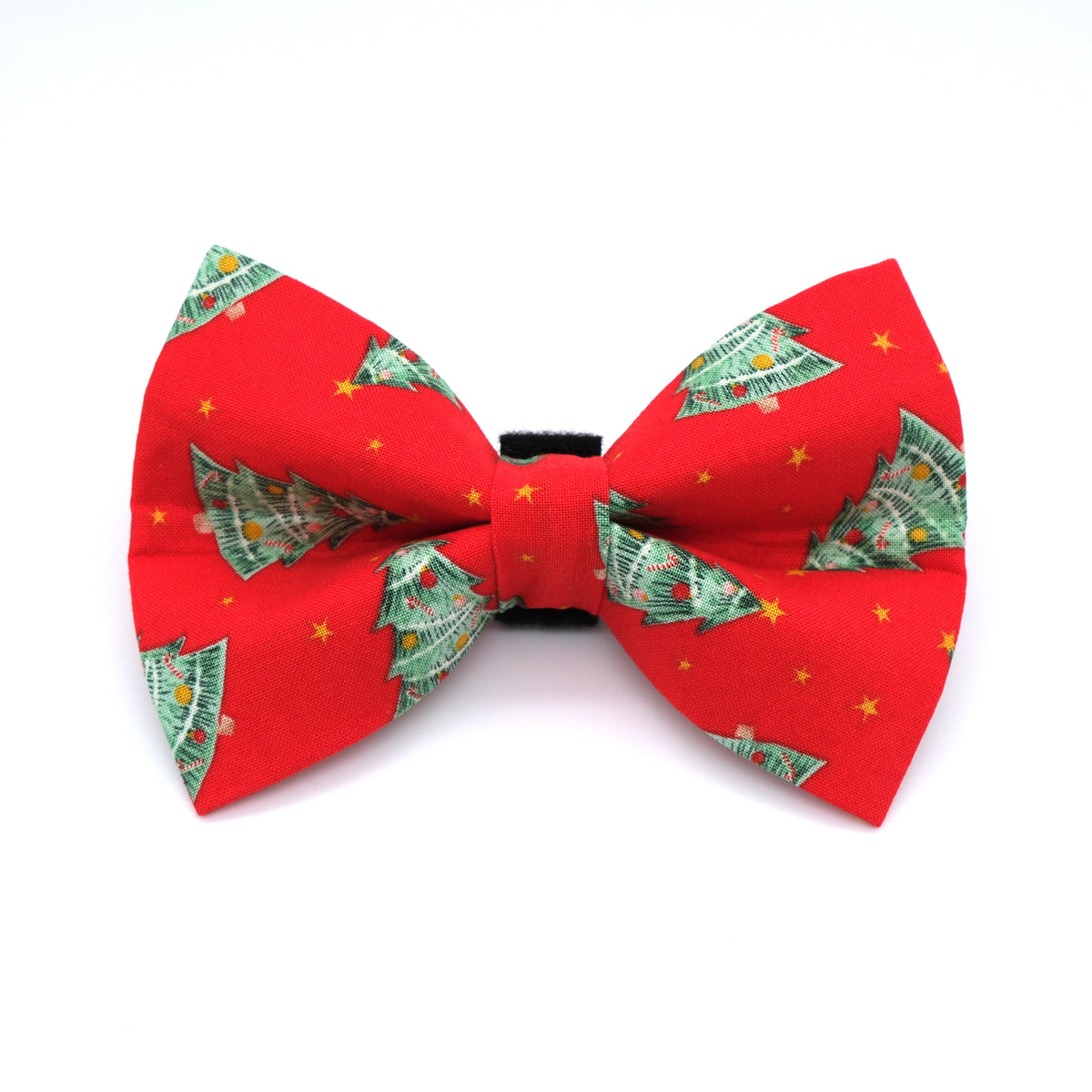 Red Christmas Tree Dog Bow Tie