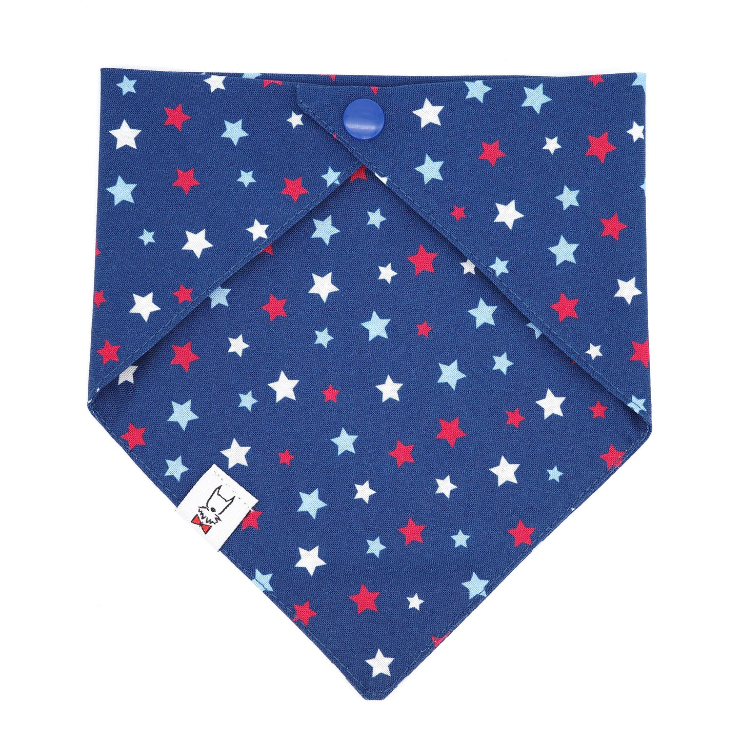 Red White and Blue Stars Dog Bandana