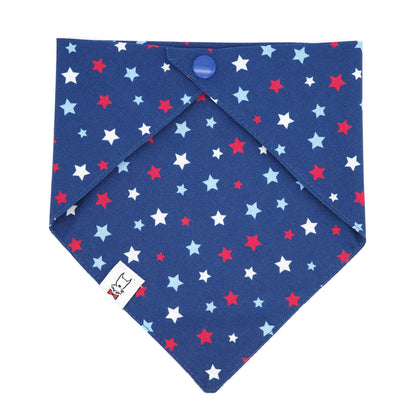 Red White and Blue Stars Dog Bandana
