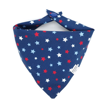 Red White and Blue Stars Dog Bandana
