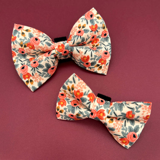 Rose Dog Bow Tie 