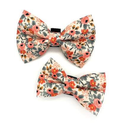 Rose Dog Bow Tie 
