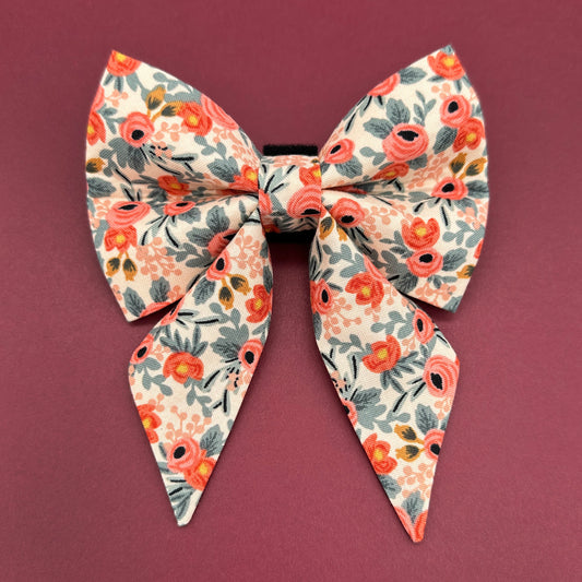 Rose Sailor Dog Bow