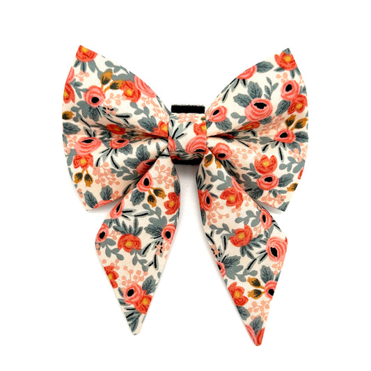 Rose Sailor Dog Bow