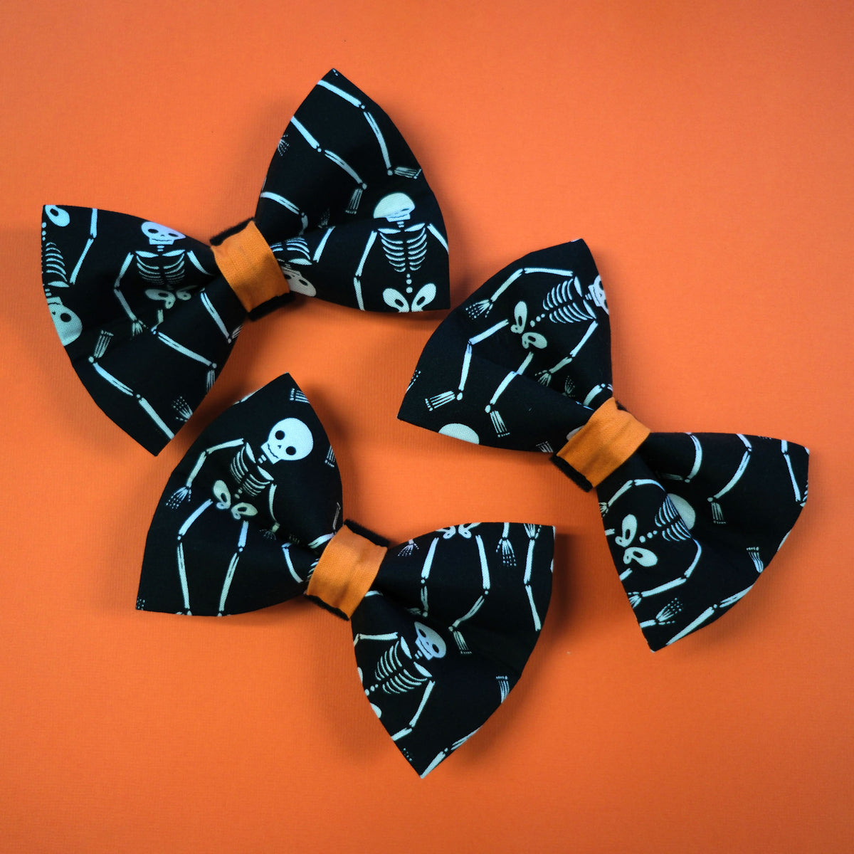 Halloween Skeleton Dog Bow Ties