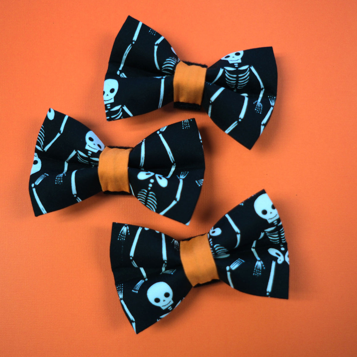 Skeleton Dog Bow Ties for Halloween