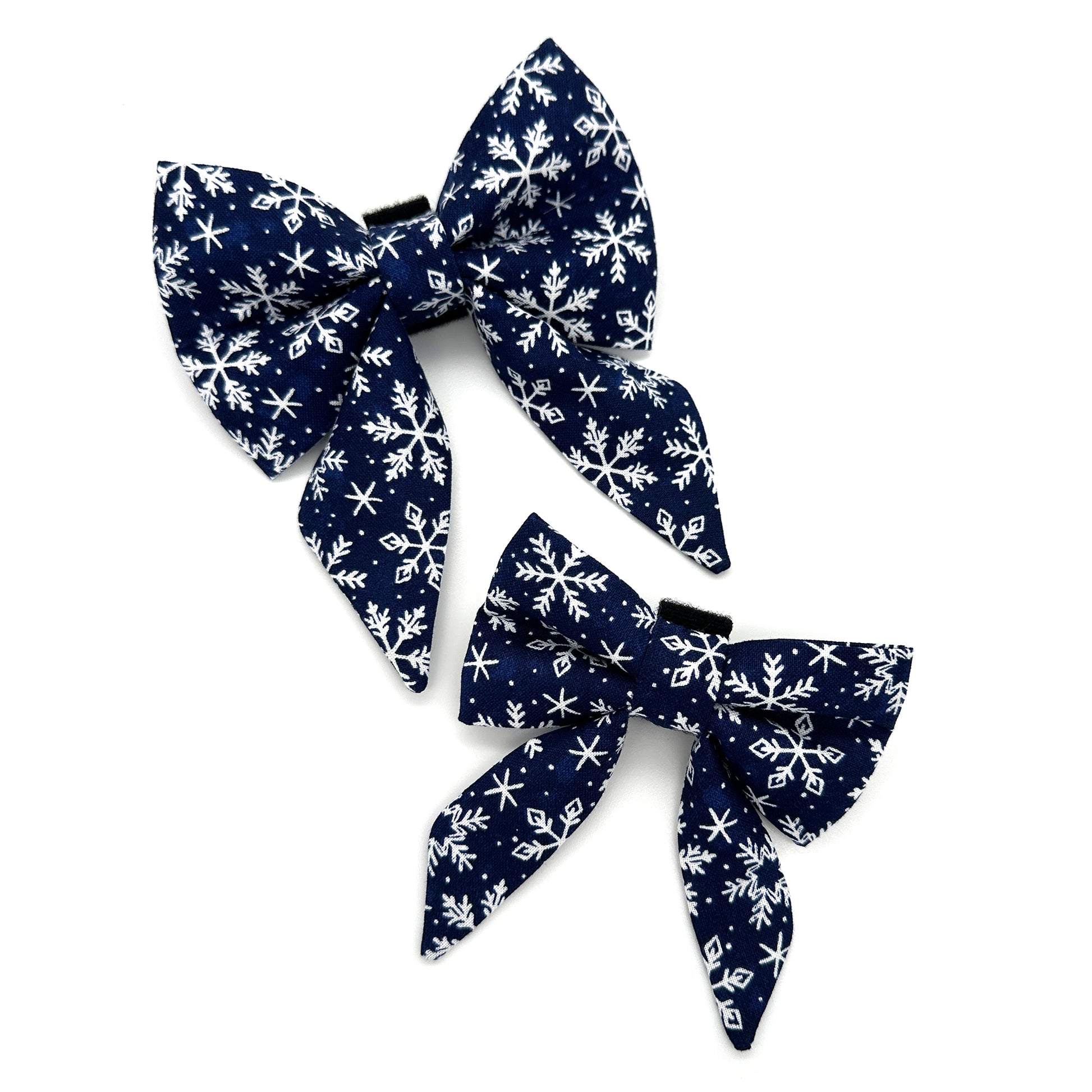Snowflake Sailor Dog Bow