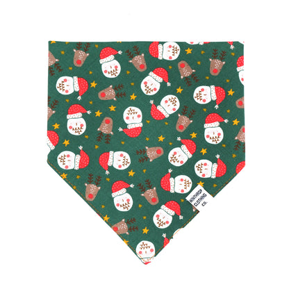 Santa and His Reindeer Dog Bandana 