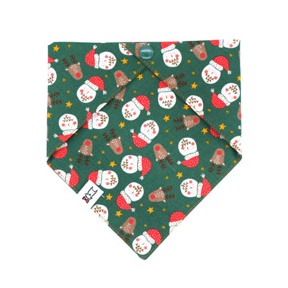 Santa and His Reindeer Dog Bandana 