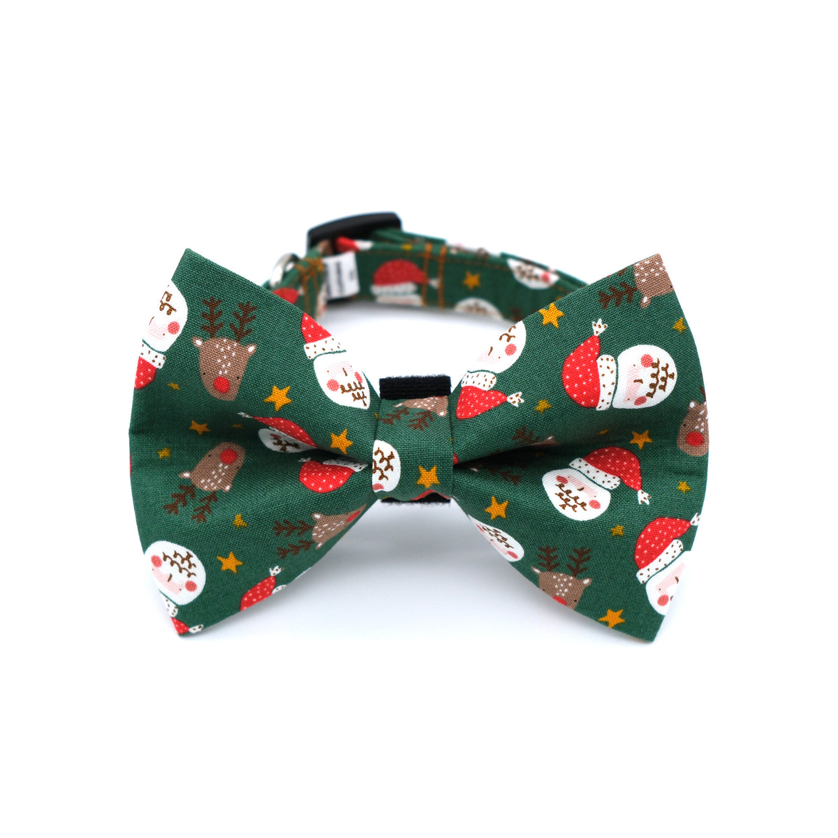Santa and His Reindeer Dog Bow Tie Collar