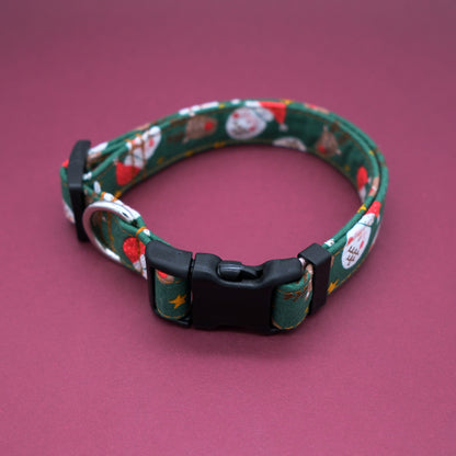 Santa and His Reindeer Dog Collar