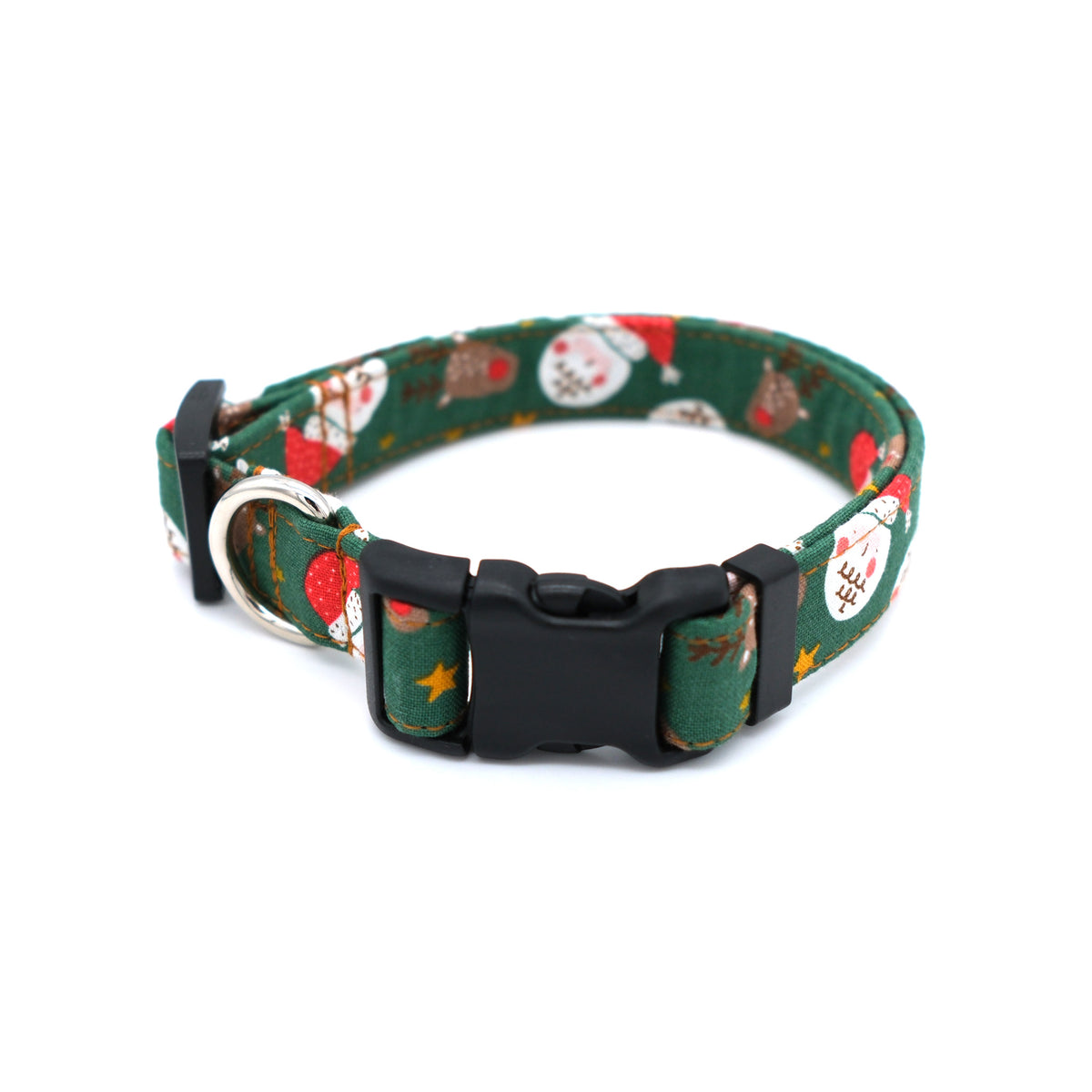 Santa and His Reindeer Dog Collar