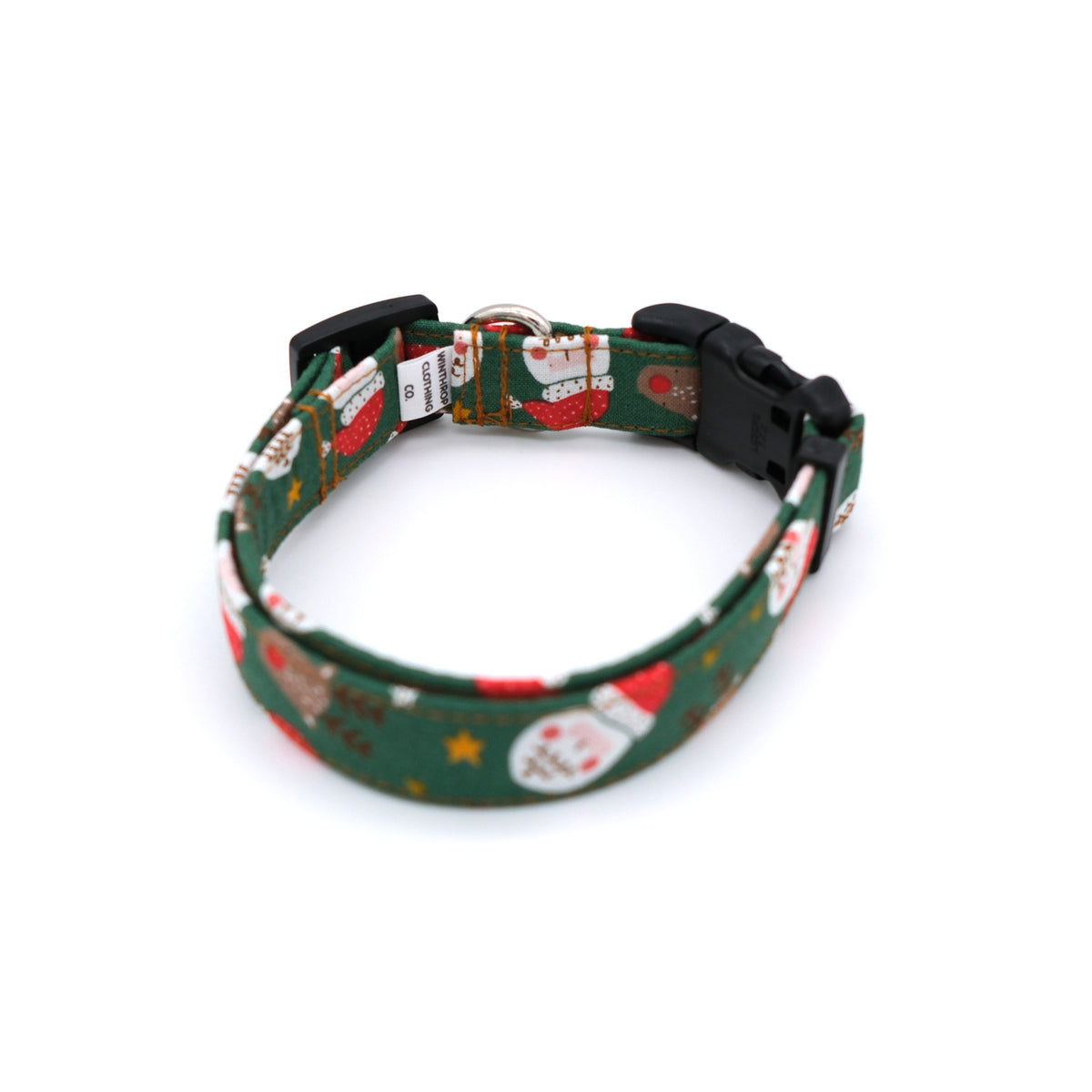 Santa and His Reindeer Dog Collar