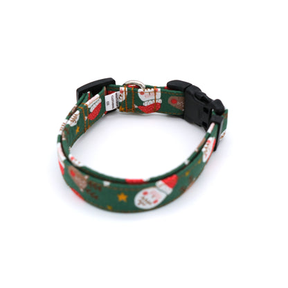 Santa and His Reindeer Dog Collar
