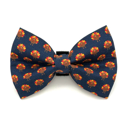 Thanksgiving Turkey Dog Bow Tie