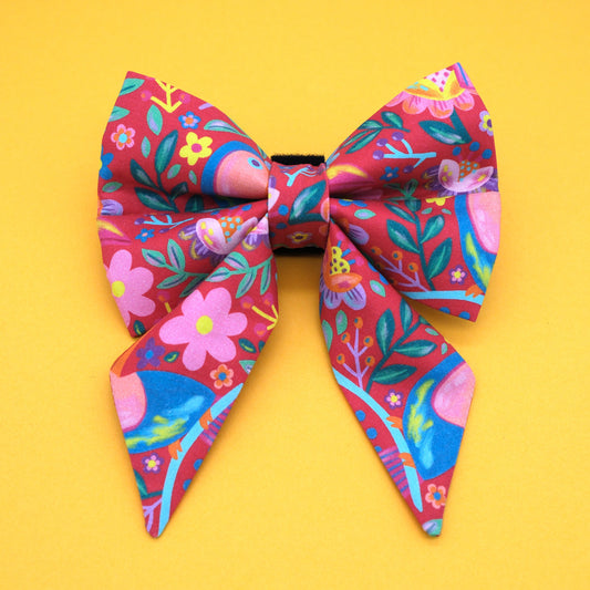 Toucan Sailor Dog Bow