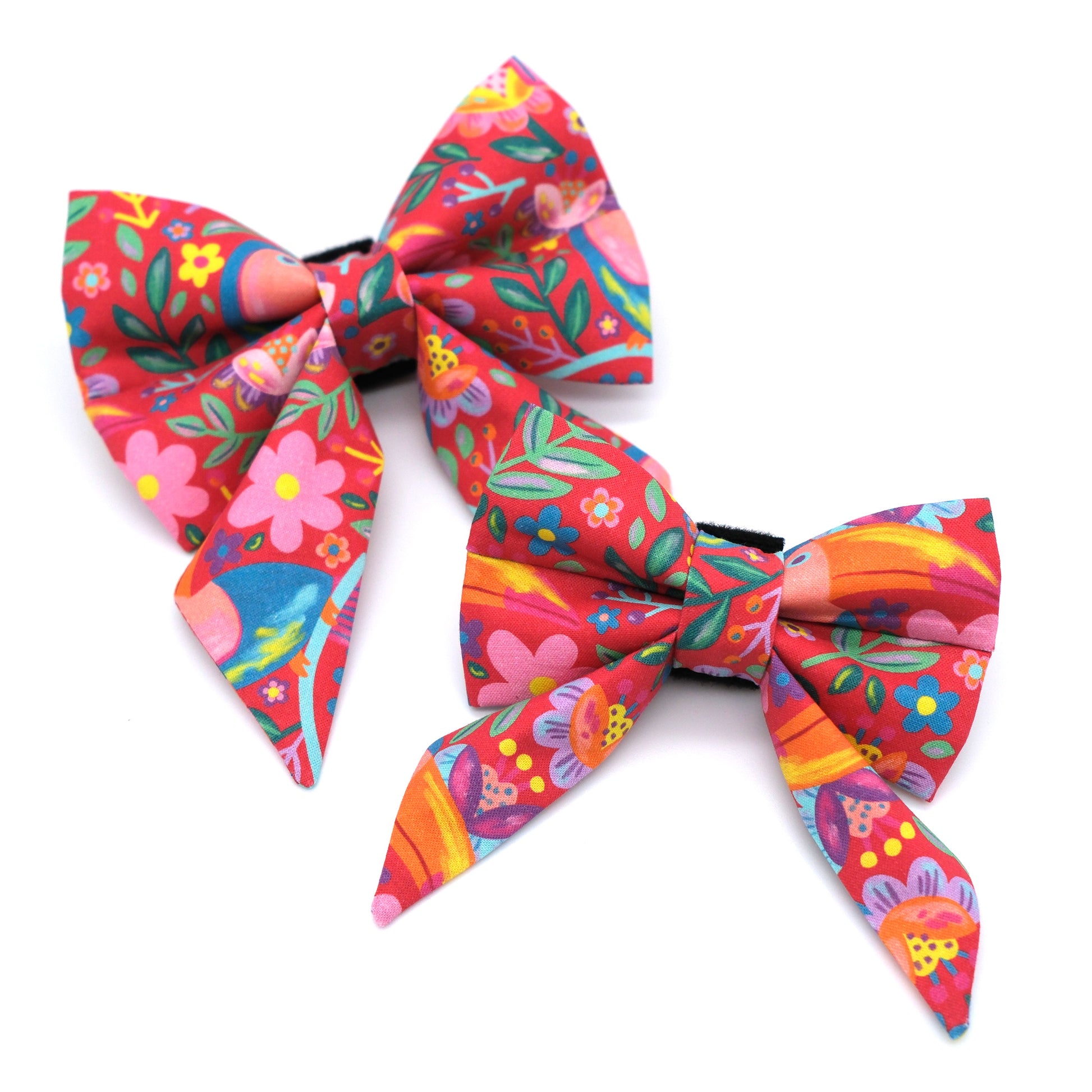 Toucan Sailor Dog Bows