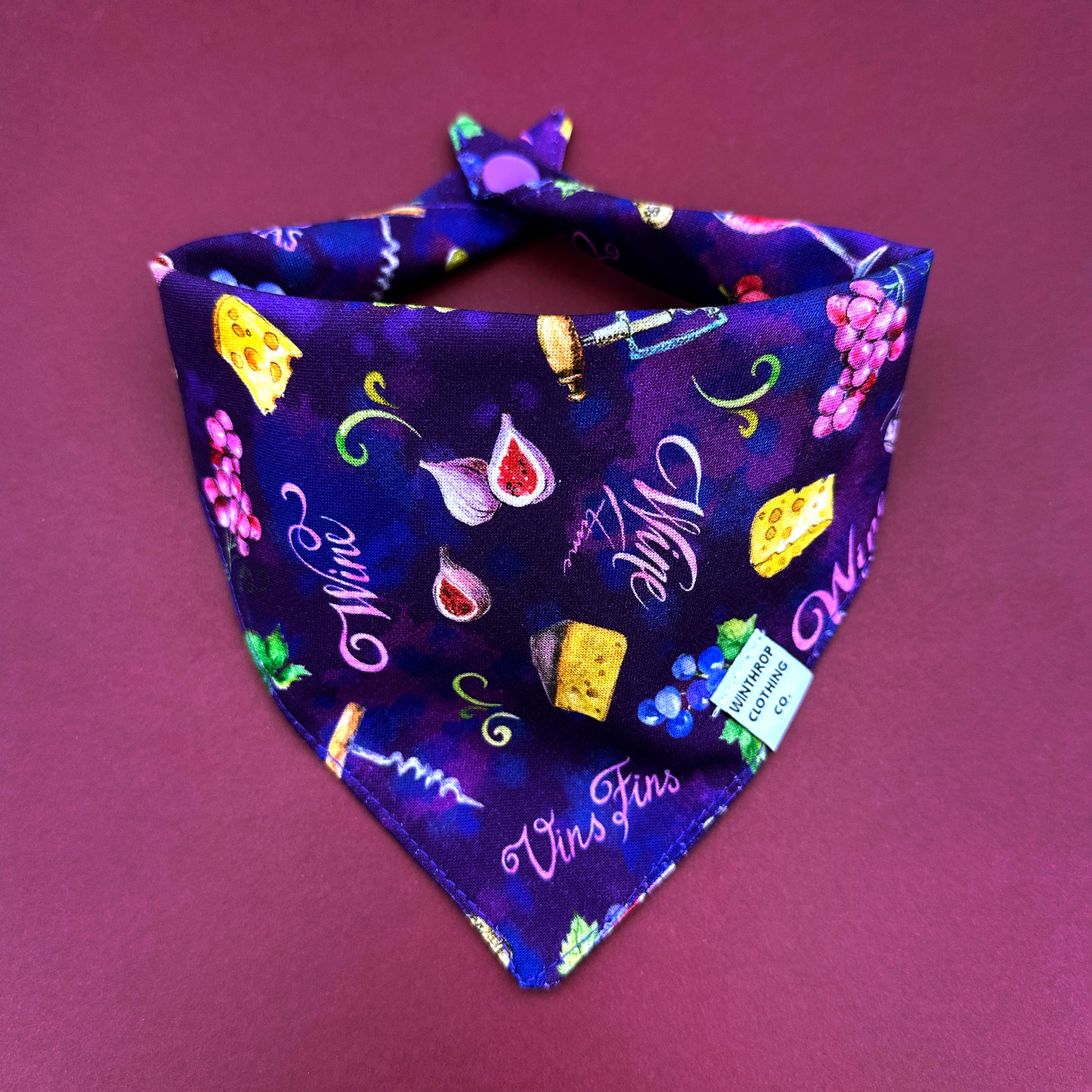 Vineyard Picnic Dog Bandana