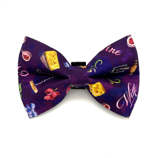 Vineyard Picnic Dog Bow Tie 