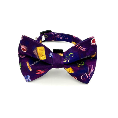 Vineyard Picnic Dog Bow Tie and Collar