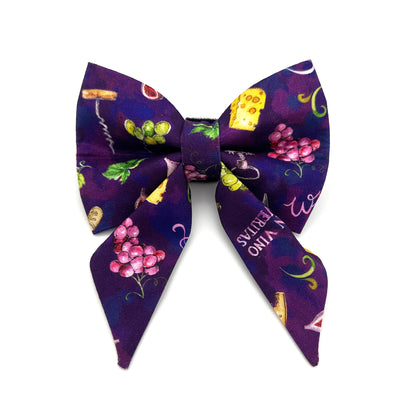 Vineyard Picnic Sailor Dog Bow