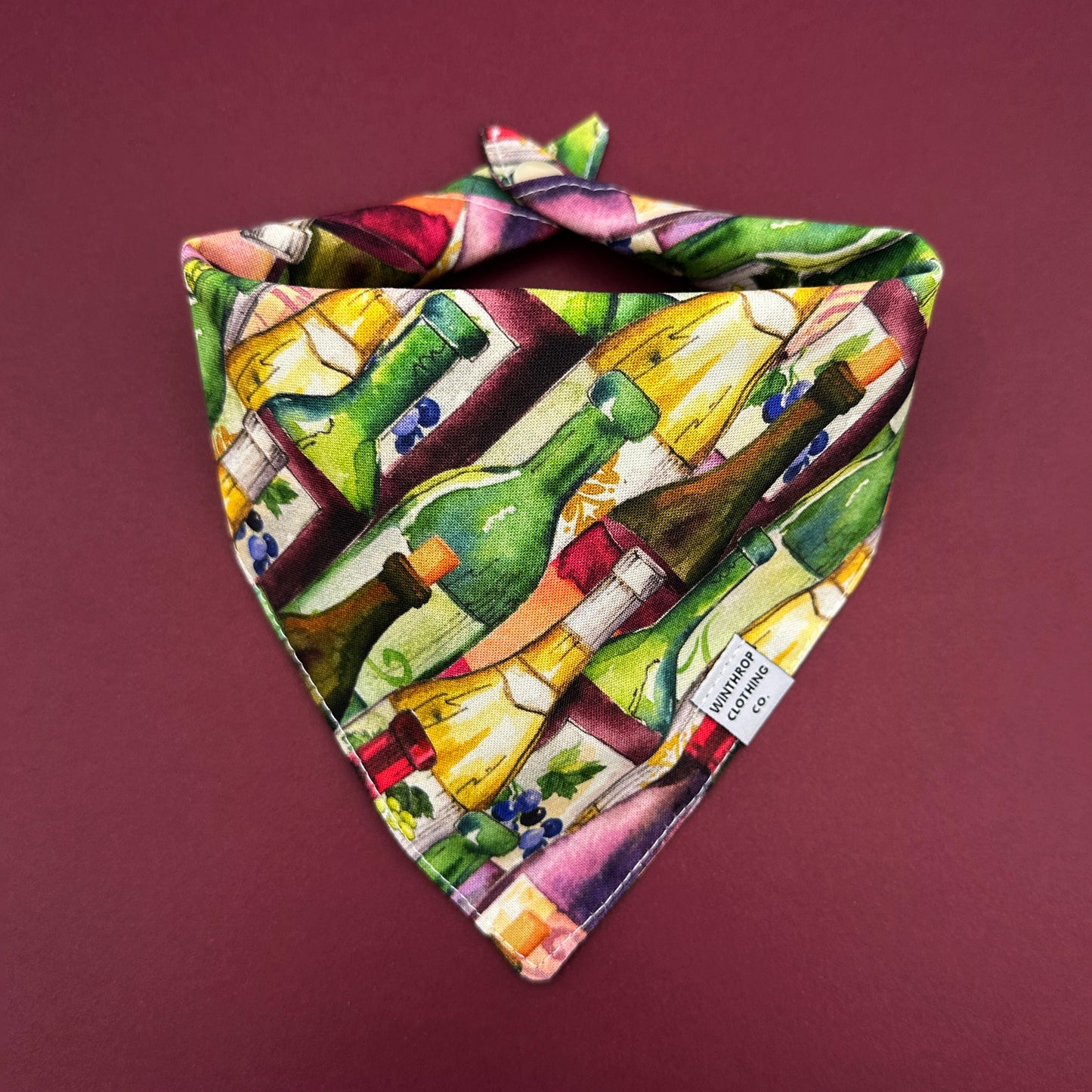 Wine Lover Dog Bandana