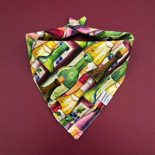 Wine Lover Dog Bandana