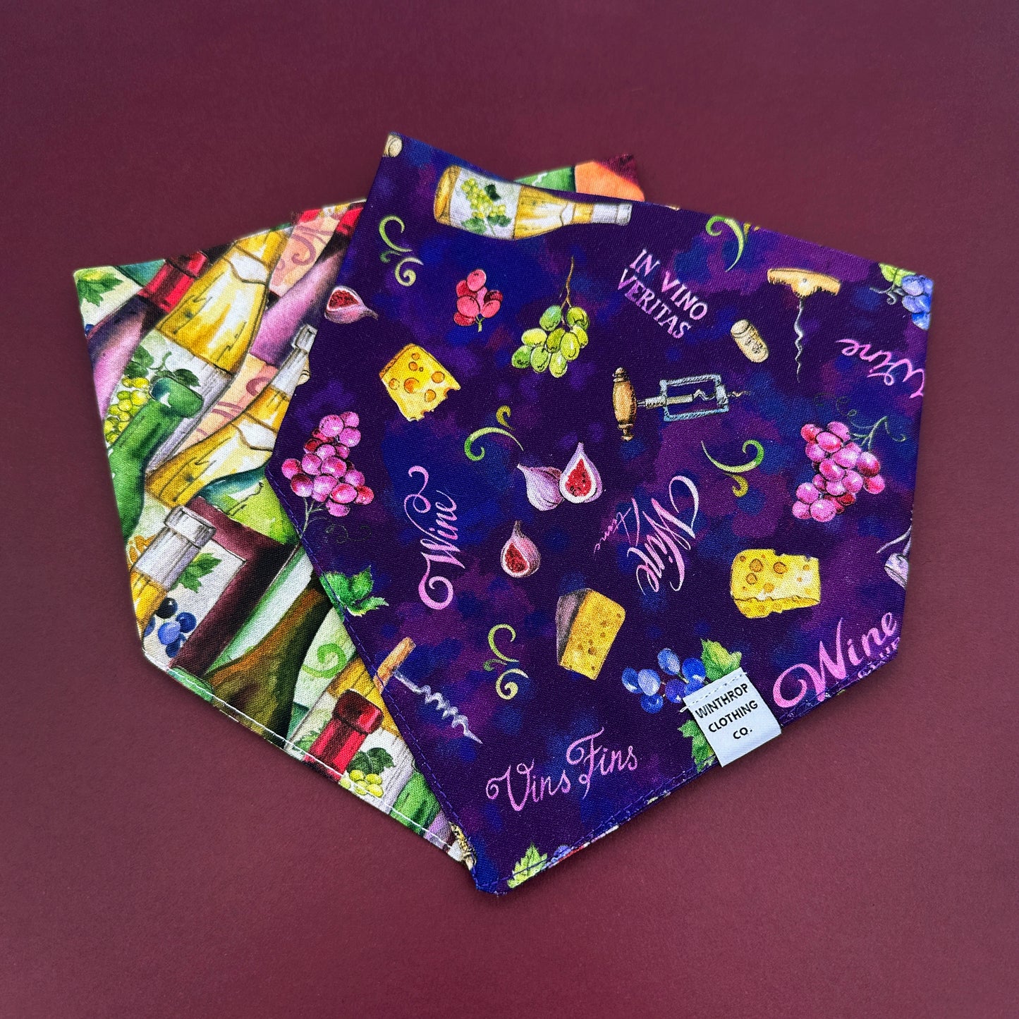 Vineyard Picnic Dog Bandanas