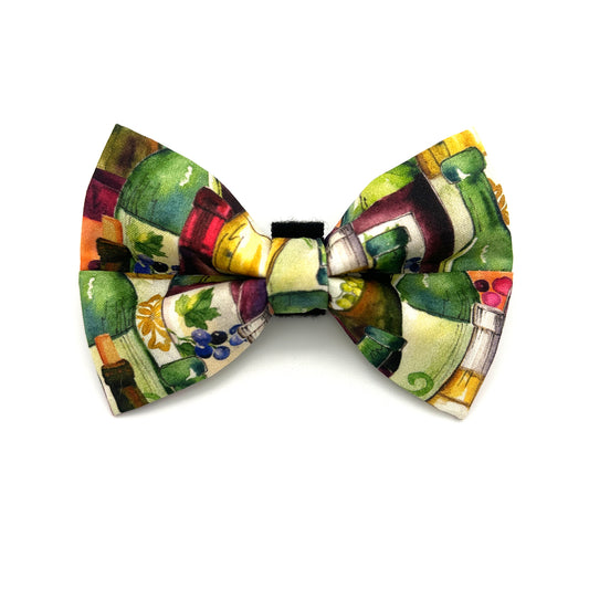 Wine Lover Dog Bow Tie