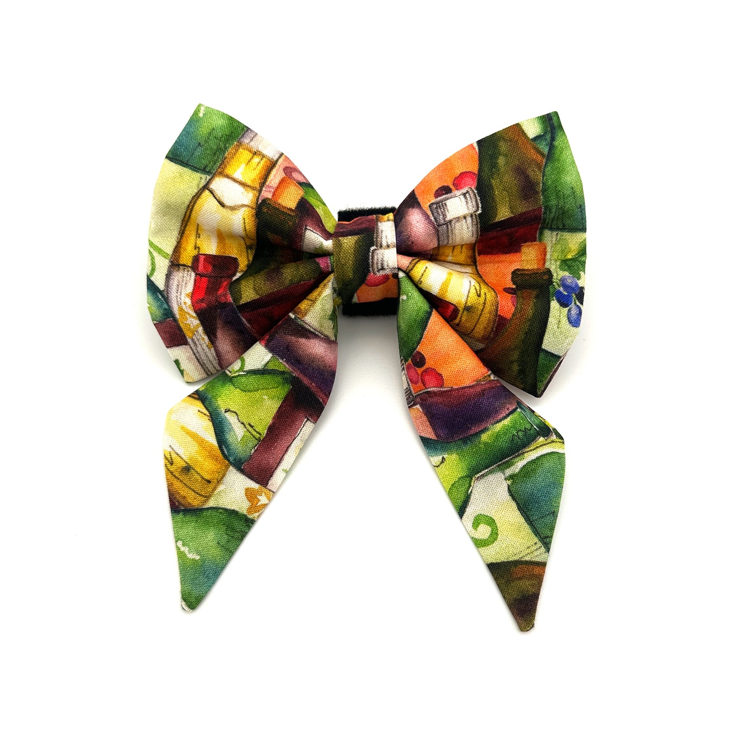 Wine Lover Sailor Dog Bow 