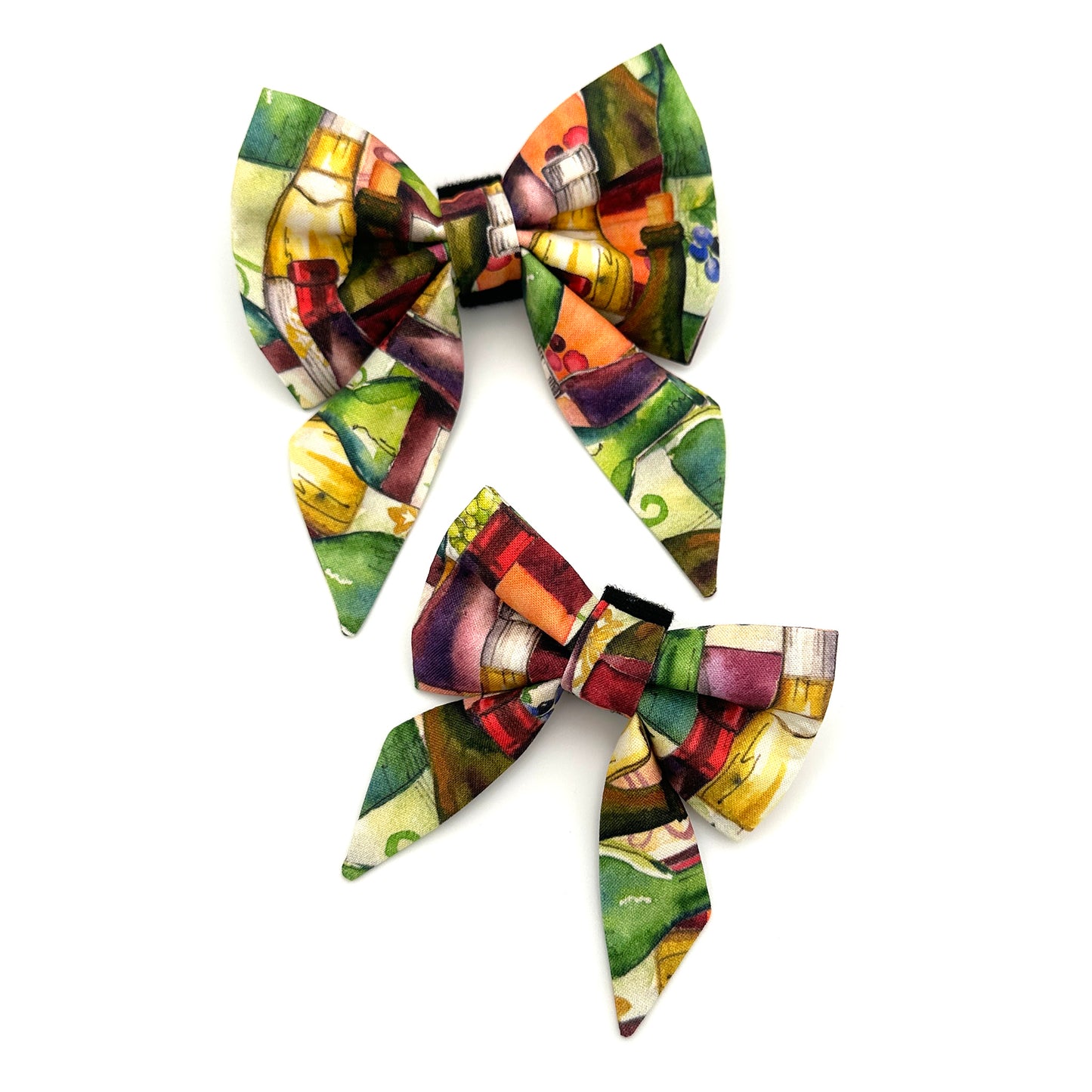 Wine Lover Sailor Dog Bow 