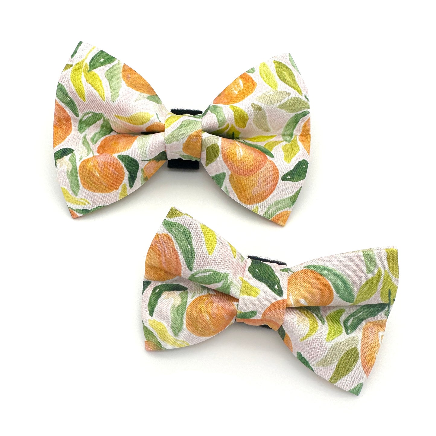 Clementine Orange Dog Bow Tie