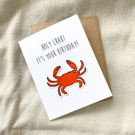 Holy Crab! It's Your Birthday Card
