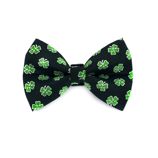Four Leaf Clover St. Patrick's Day Dog Bow Tie