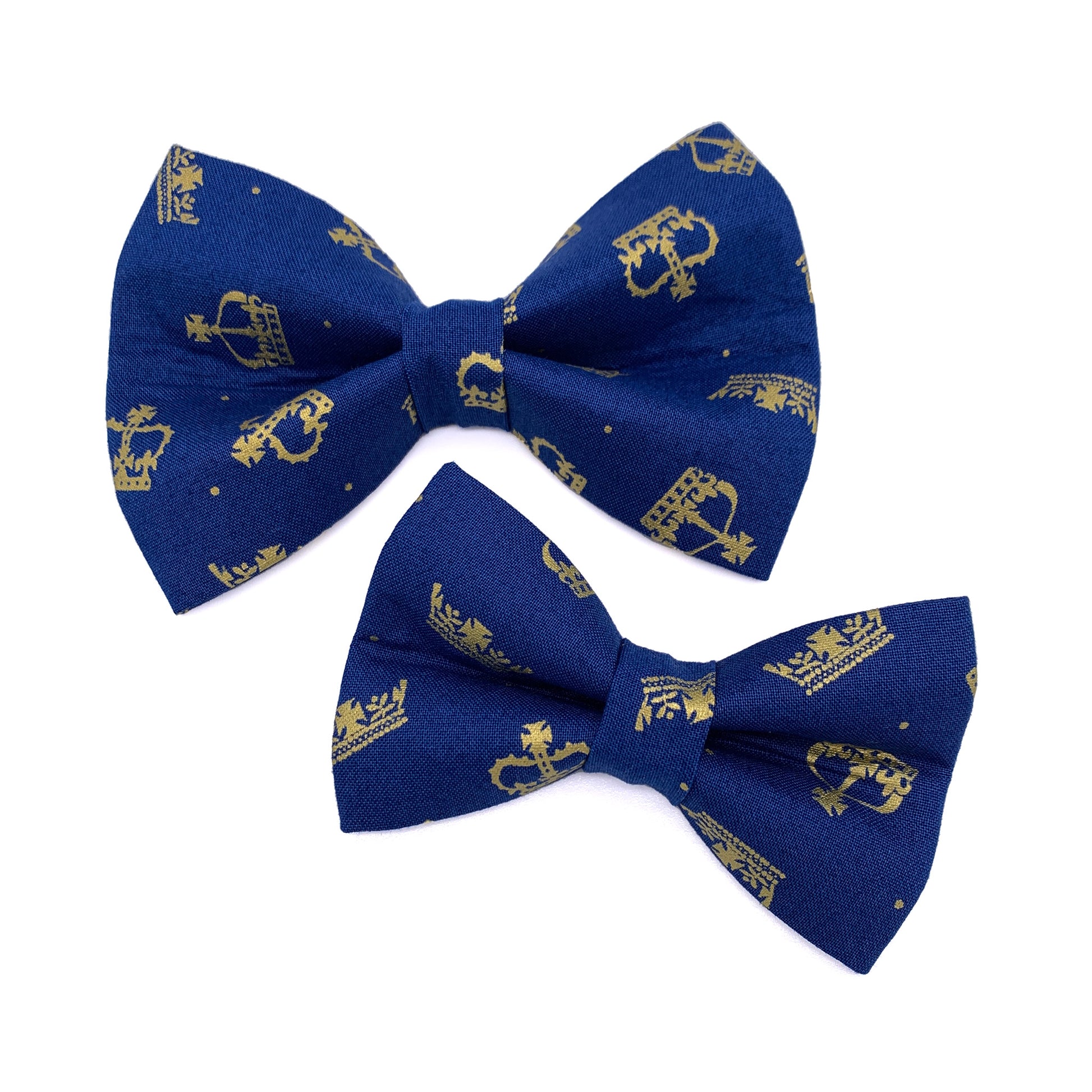Gold Crown Dog Bow Tie