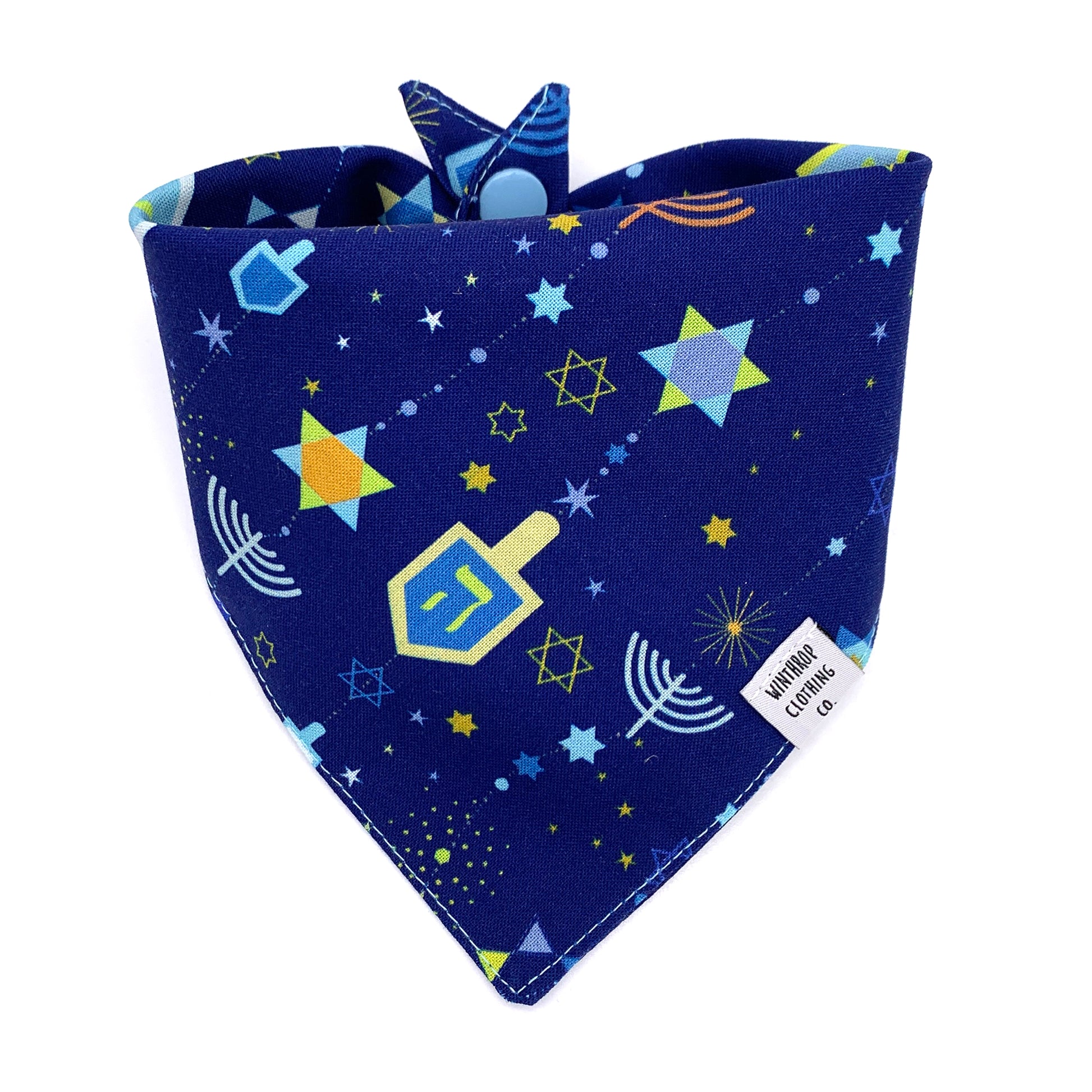 Hanukkah Dreidel Dog Bandana
