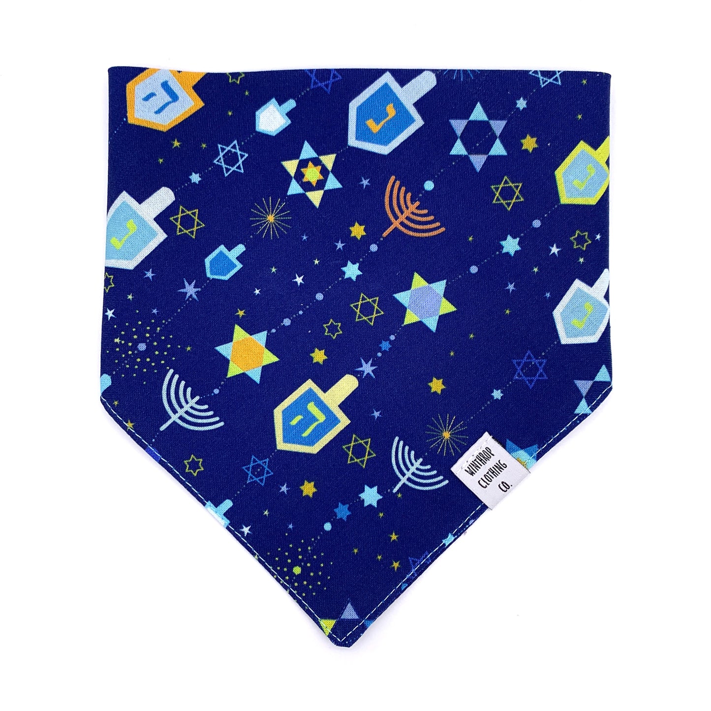 Hanukkah Dreidel Dog Bandana