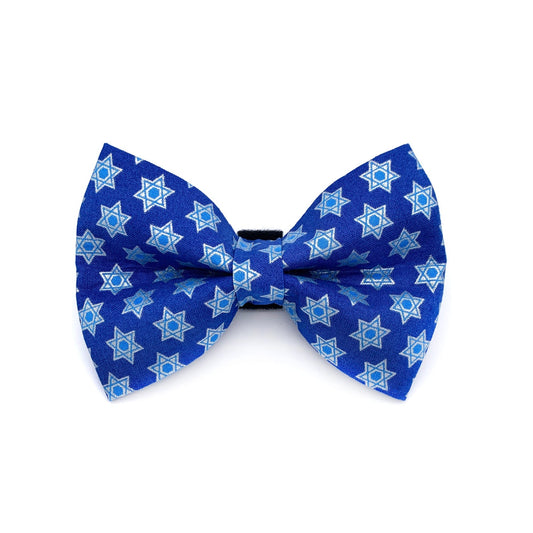 Hanukkah Blue Dog Bow Tie
