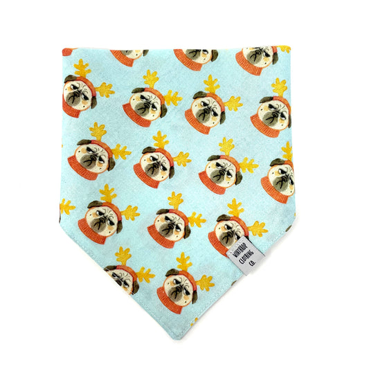 Bah Hum Pug Dog Bandana