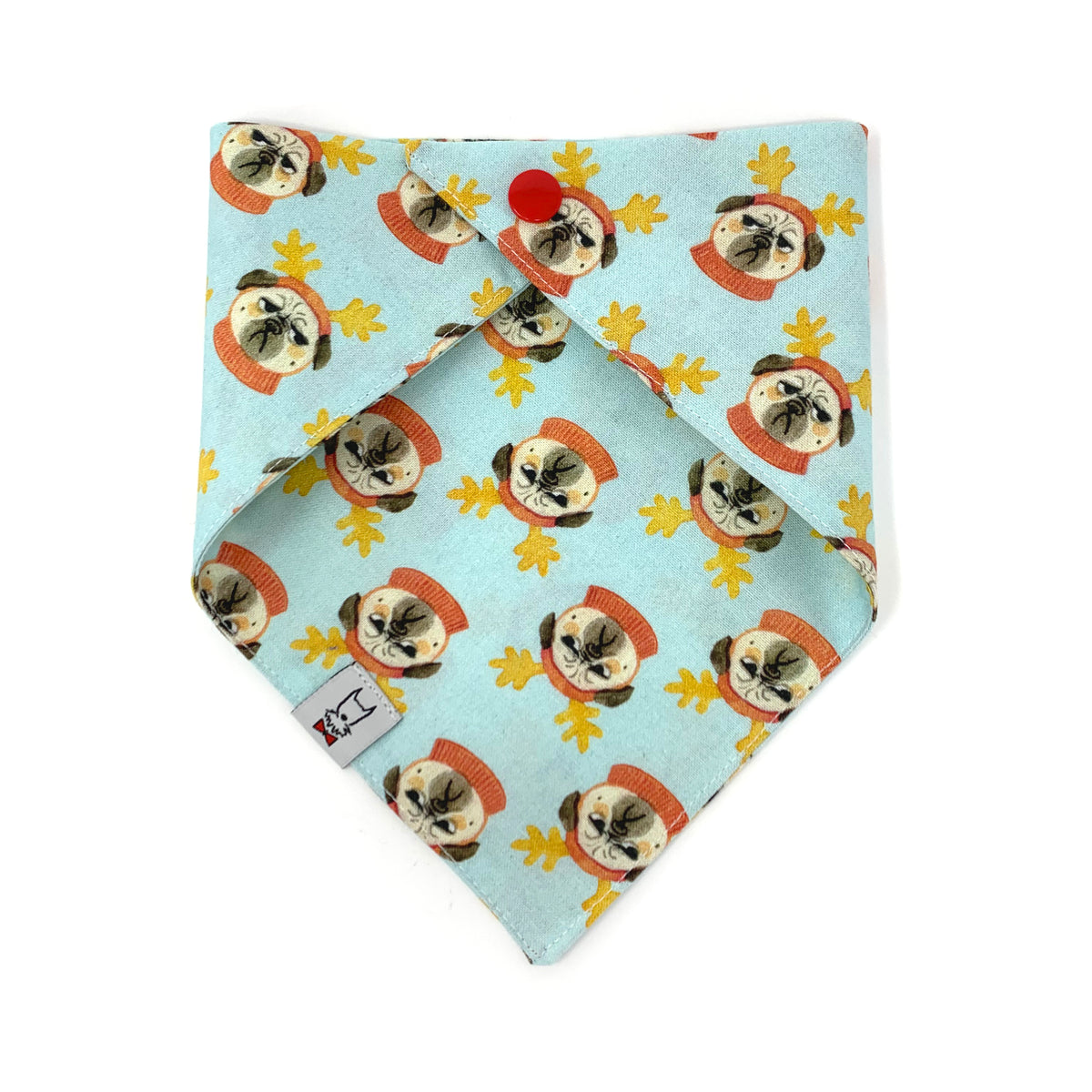 Bah Hum Pug Dog Bandana