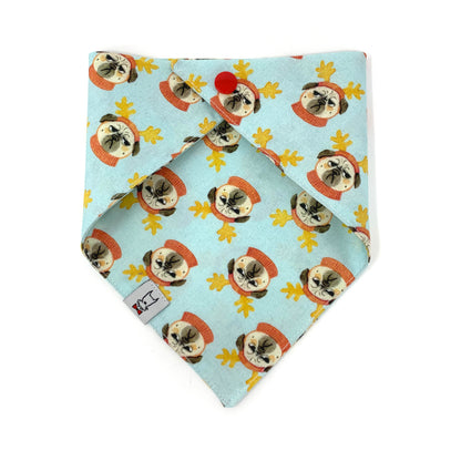 Bah Hum Pug Dog Bandana